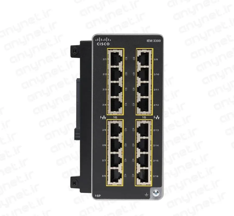 سوئیچ شبکه PoE سیسکو 16 پورت IEM-3300-16P