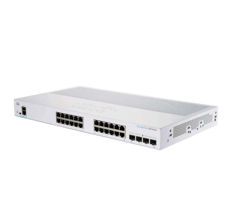 سوئیچ شبکه POE سیسکو 24 پورت CBS350-24T-4X