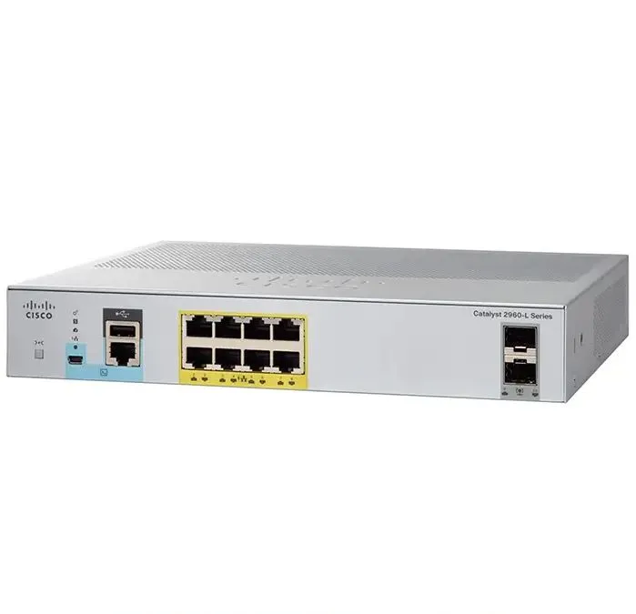  سوئیچ شبکه PoE سیسکو 8 پورت WS-C2960L-8PS-LL