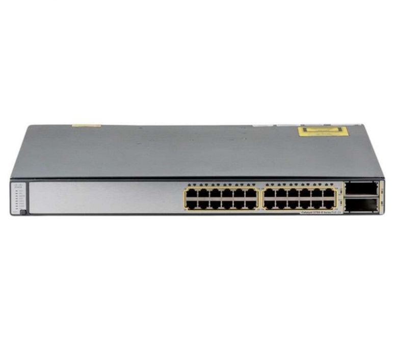 سوئیچ شبکه PoE سیسکو 24 پورت WS-C3750E-24TD-E