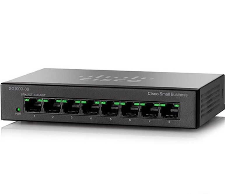 سوئیچ شبکه سیسکو 8 پورت SG100D-08-EU-NOB
