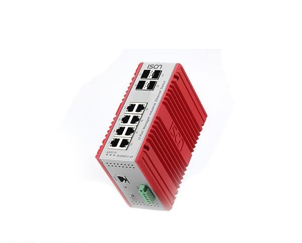 سوئیچ شبکه صنعتی آیسون 12 پورت IS-DG512-4F