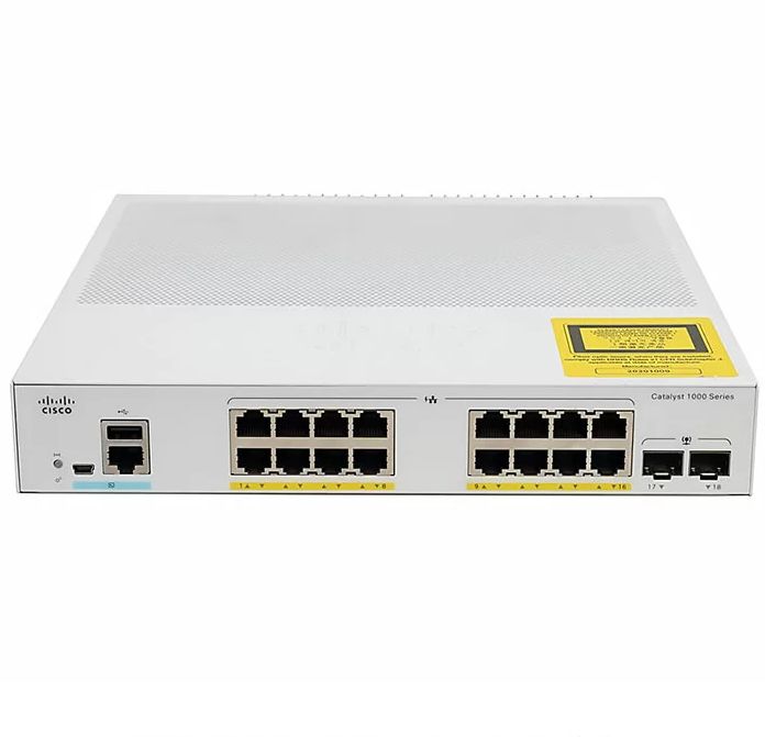 سوئیچ شبکه +PoE سیسکو 16 پورت C1000-16P-2G-L