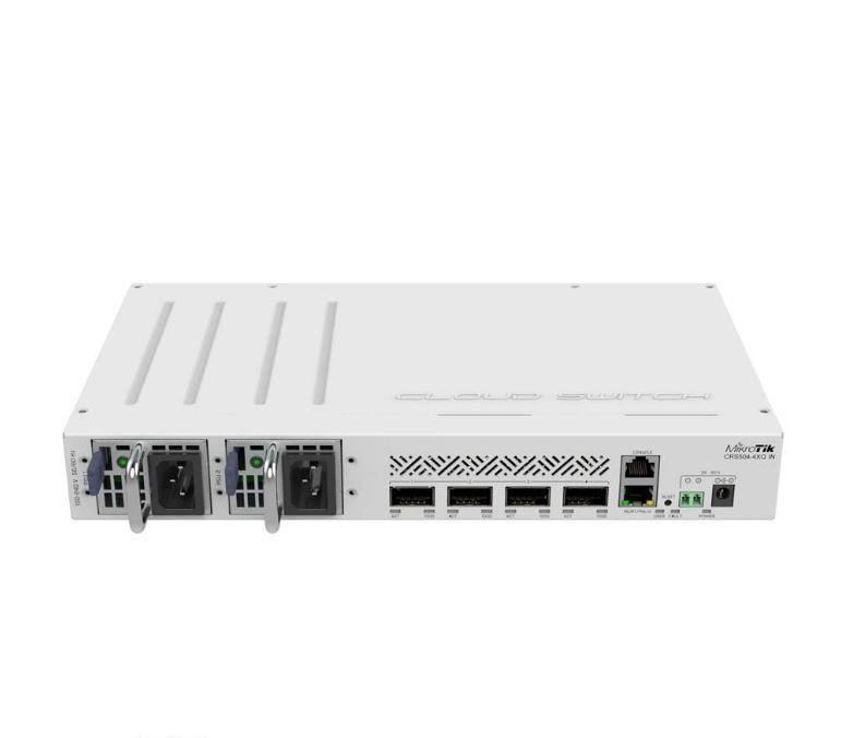 سوئیچ روتر میکروتیک 4 پورت CRS504-4XQ-IN PoE