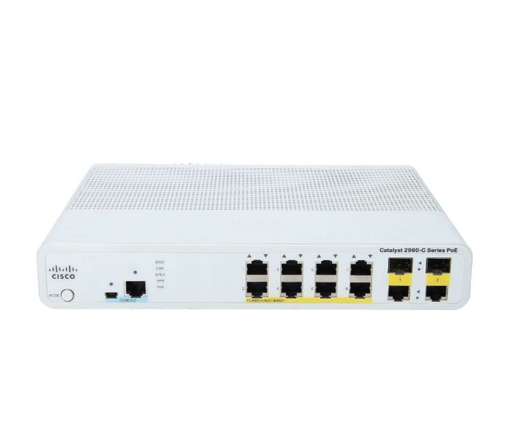 سوئیچ شبکه سیسکو 8 پورت WS-C2960C-8PC-L