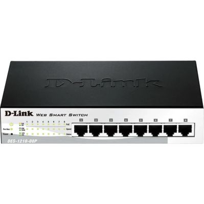 سوئیچ شبکه دی لینک 8 پورت DES-1210-08P