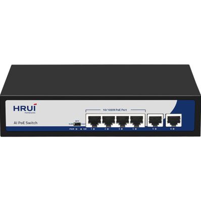 سوئیچ شبکه PoE اچ آر یو آی 6 پورت HR900-AF-42N
