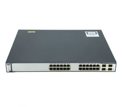 سوئیچ شبکه سیسکو 24 پورت 3750G-24TS